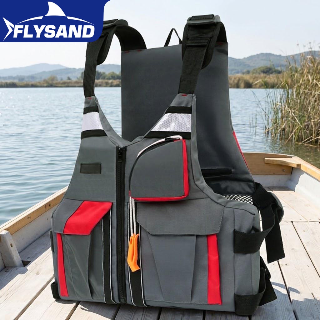 Fishing Vest Jacket - Outdoor Fishing Vest High Buoyancy Safety