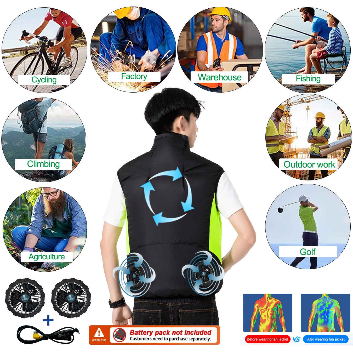Summer Breathable Wearable Coo – Fishing Vest Jacket Bewertung und Preis