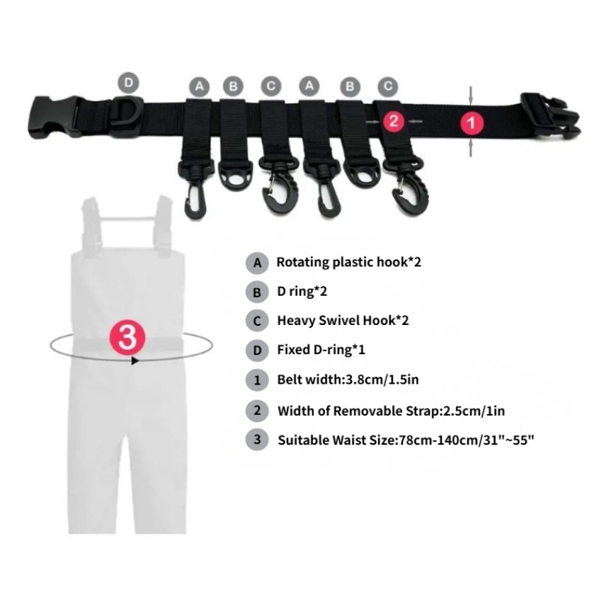 1Pcs Adjustable Wading Belts F – Fishing Equipment And Accessories Bewertung und Preis