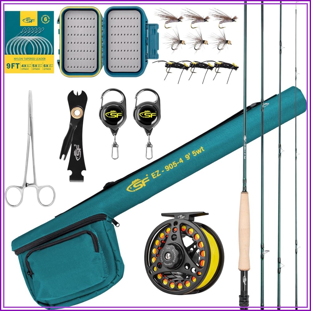 Fly Fishing Rod Combo Starter  – Carbon Fishing Rod Bewertung und Preis