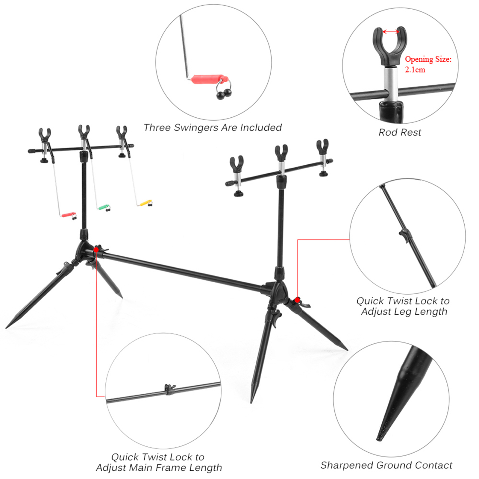Lixada 3-in-1 Fishing Rod Pod  – Fishing Rod Pod Bewertung und Preis