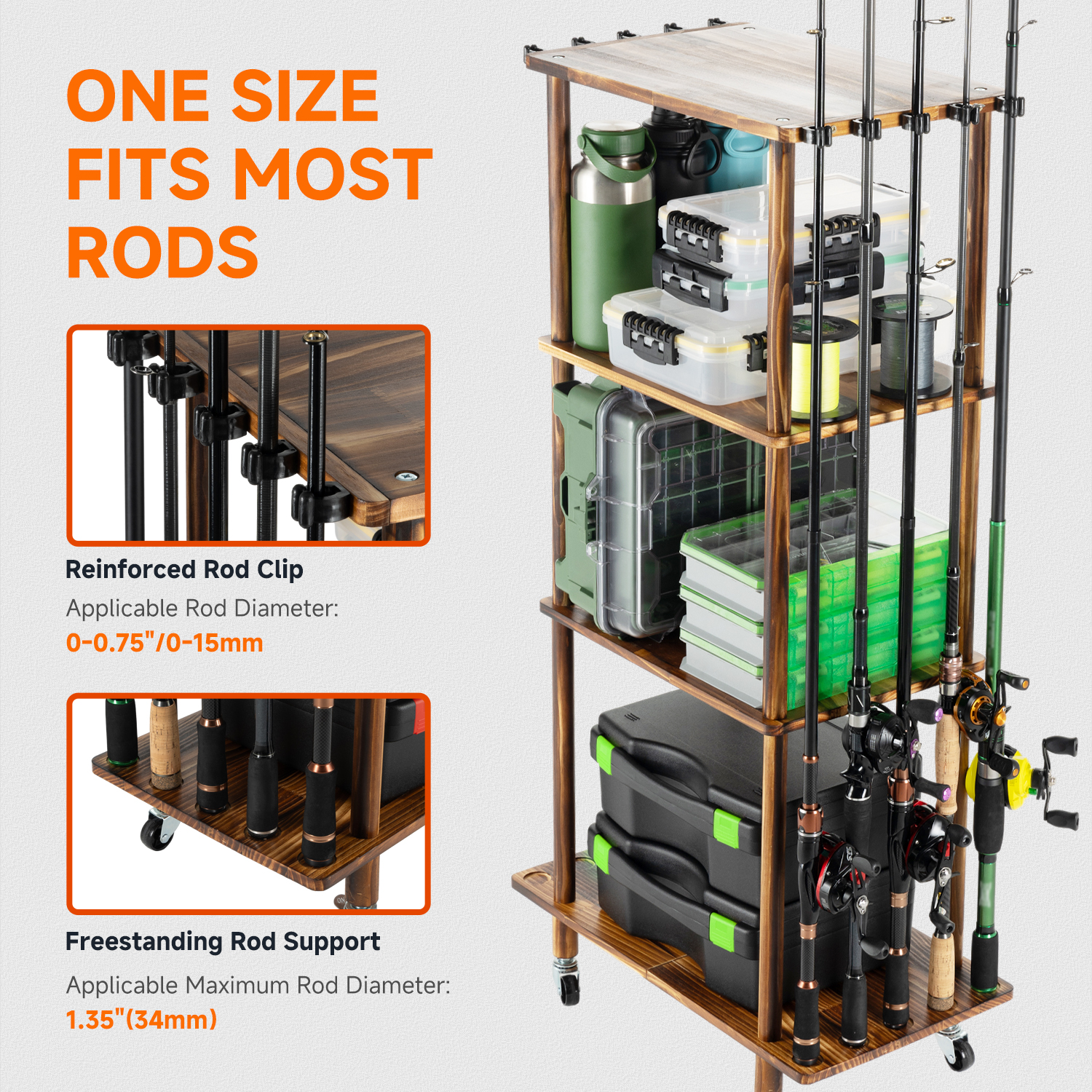 Cylindrical Floor Standing Fis – Fishing Rod Pod Bewertung und Preis