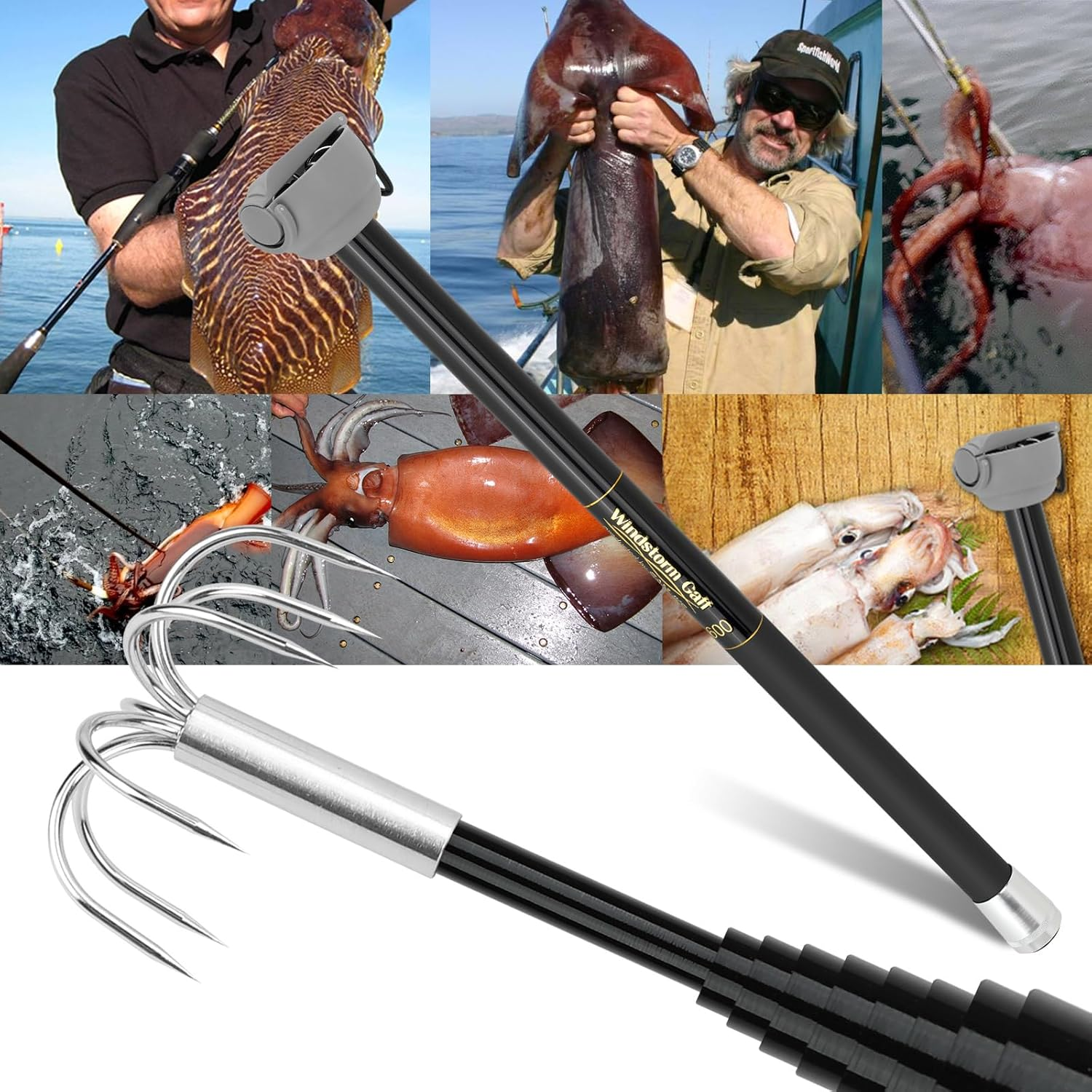 SANLIKE Fishing-Squid Gaff 3M/ – Carbon Fishing Rod Bewertung und Preis