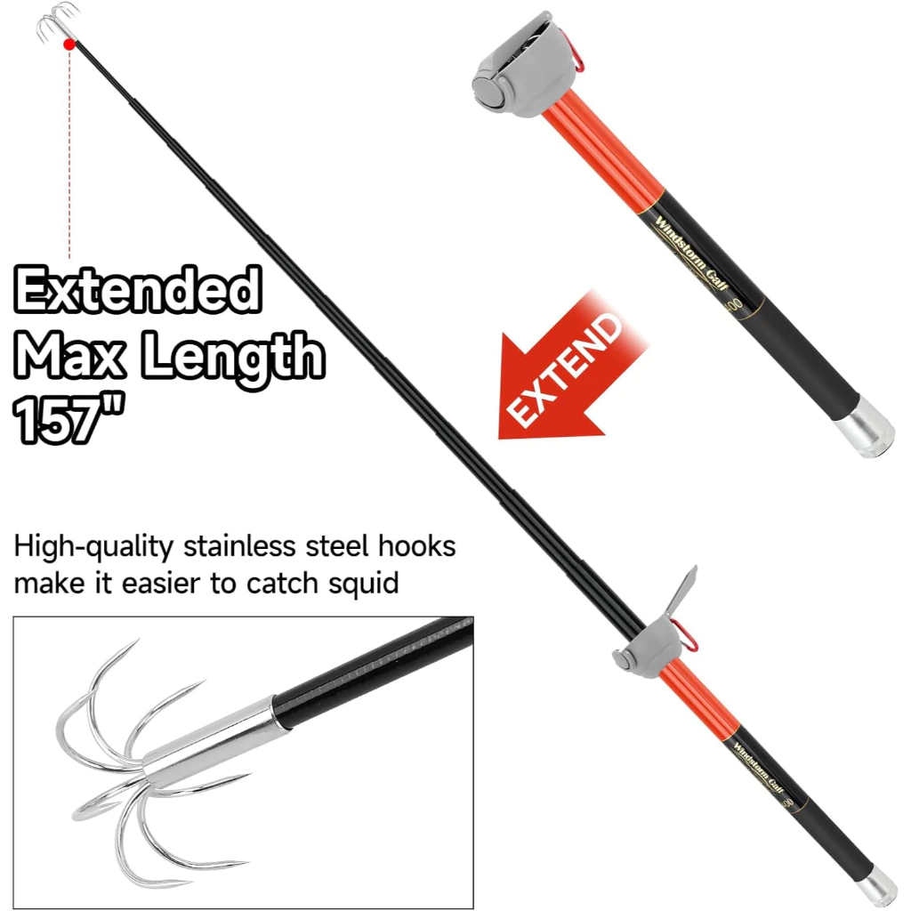 SANLIKE Fishing-Squid Gaff 3M/ – Carbon Fishing Rod Bewertung und Preis