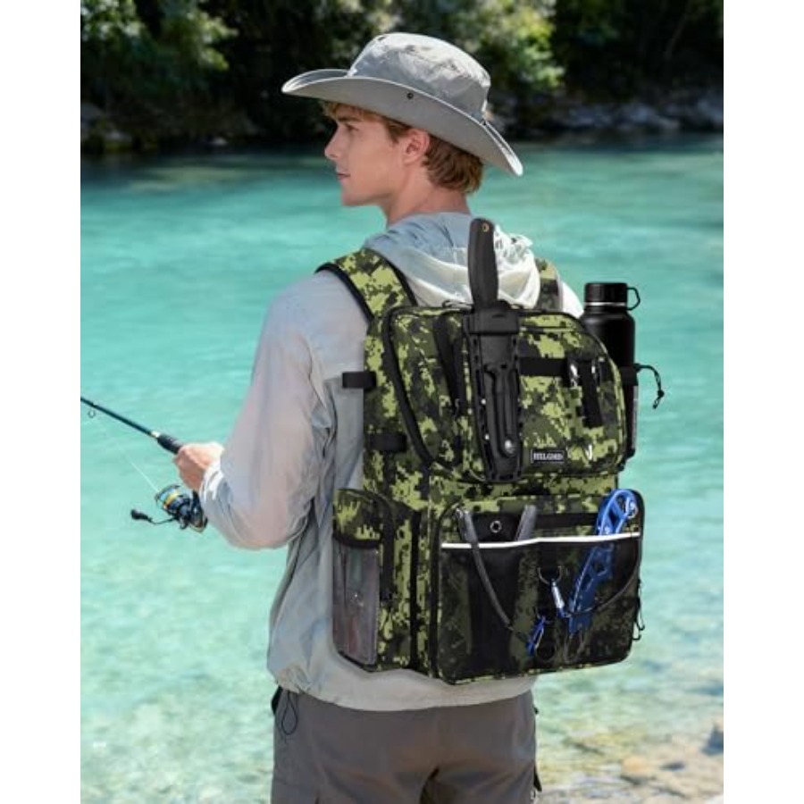Fishing Backpack with Rod Hold – Fishing Equipment Rod Bewertung und Preis